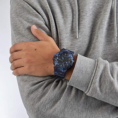 Casio G-SHOCK Reloj Analógico-Digital, 20 BAR, Azul/Camuflaje, para Hombre, GA-700CM-2AER