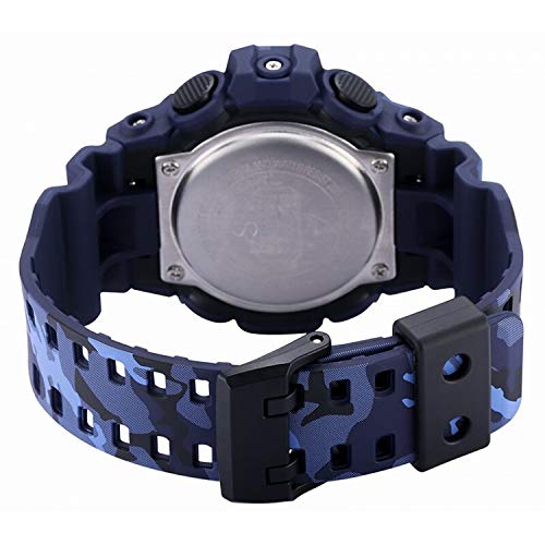 Casio G-SHOCK Reloj Analógico-Digital, 20 BAR, Azul/Camuflaje, para Hombre, GA-700CM-2AER
