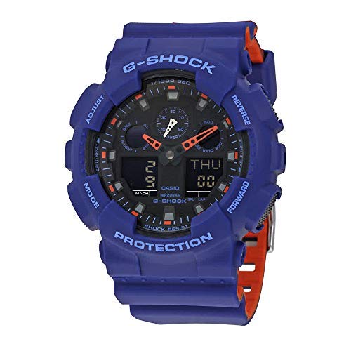 Casio G Shock Reloj de cuarzo con correa de resina, multicolor, 28.8 (Modelo: GA-100L-2ACR)