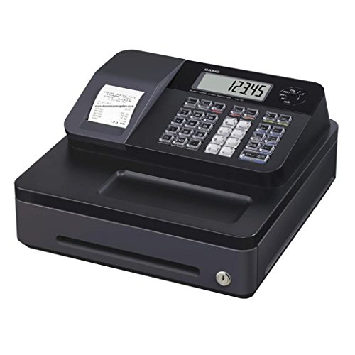 Casio New Black Electronic SE-G1 Cash Register Shop Till Thermal Printer 20 Free Rolls, [Importado de UK]