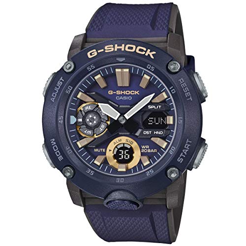 Casio Reloj Analógico-Digital para Hombre de Cuarzo con Correa en Resina GA-2000-2AER