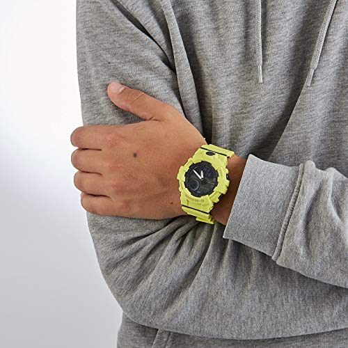 Casio Reloj Digital para Hombre de Cuarzo con Correa en Resina GBA-800-9AER, Amarillo Neón