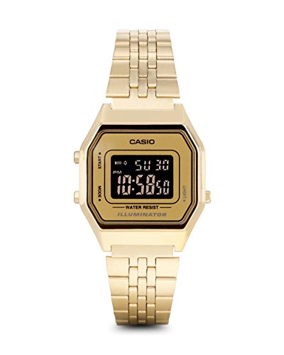 Casio Reloj Digital para Mujer de Cuarzo con Correa en Acero Inoxidable LA680WEGA-9BER