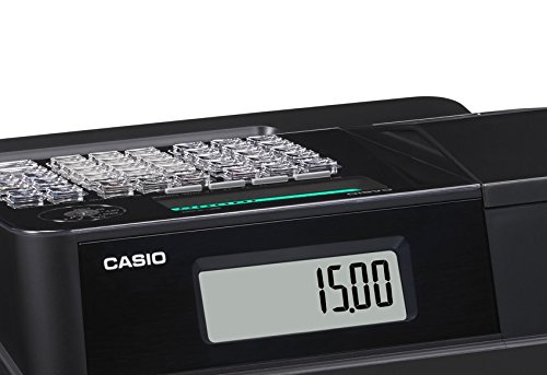 Casio SE-S100MB-BK-FIS GDPdU a habilitar caja registradora incluyendo licencia de software, tarjeta SD y la batería paquete completo y línea telefónica gratuita, negro