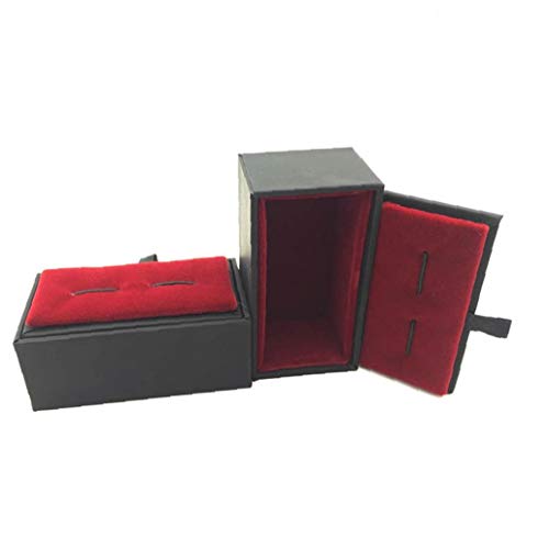 Casos Rojo de la mancuerna Caso de demostración cómo Las Ventas de Gemelos Caja de Regalo para los Hombres Moda Packaging & Display