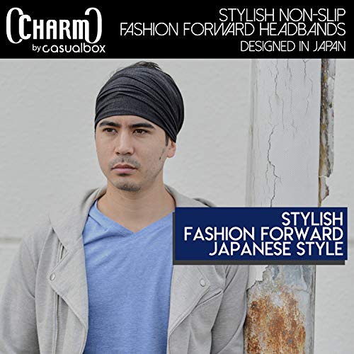 Casualbox Hombre Cabeza Tapa Banda Bandana Tramo Cabello Estilo Japonés Marino M