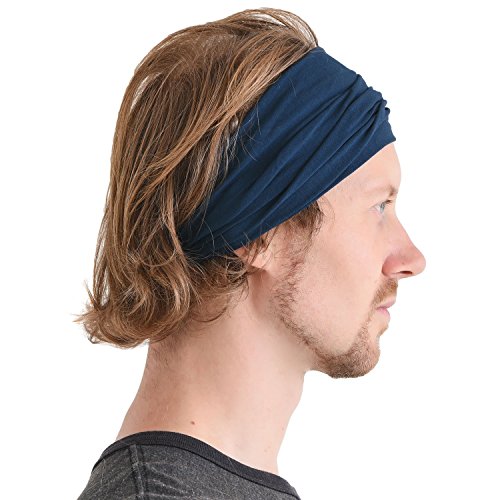 Casualbox Hombre Cabeza Tapa Banda Bandana Tramo Cabello Estilo Japonés Marino M