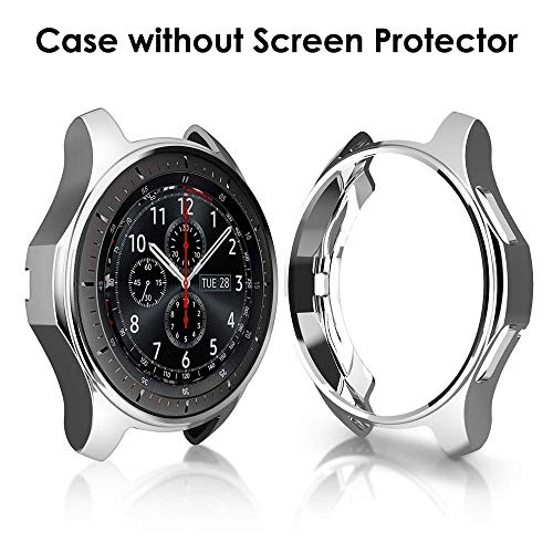 CAVN Compatible con Samsung Galaxy Watch 46mm Protector Bumper Case, 3 Pack General Protective Case TPU Flexible Protector Case para Galaxy Watch 46mm SM-R800