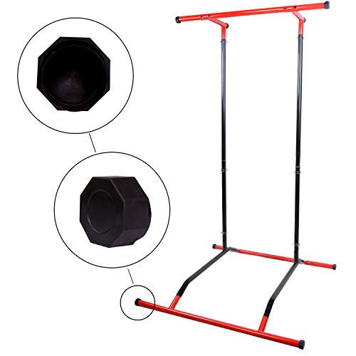 CCLIFE Pull up Bar Barra de dominadas Pull up portátil Portable Peso Corporal Barra dominadas Dip Torre Soporte, Color:Pull Up Bar