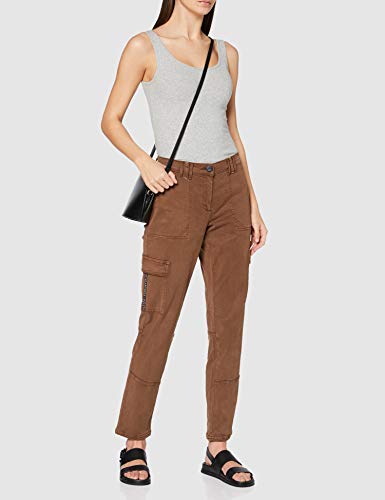 Cecil 372839 Pantalón, Caramel Brown, W34/L30 para Mujer