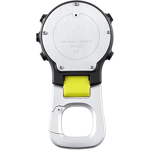 Cestbon Inteligente del Reloj del barómetro del altímetro del compás LED Clip de Bolsillo Reloj Relojes Deportivos Pesca Senderismo Escalada,Negro