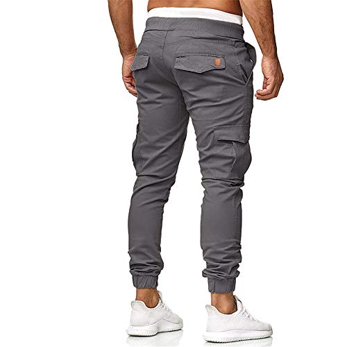 CFWL CinturóN De Cuero De Hechizo De Moda para Hombres Pantalones De Viga Delgada Pantalones Casuales para Hombres Negros Hombre Pantalones Negros Pantalones Camuflaje Mujer Pantalones