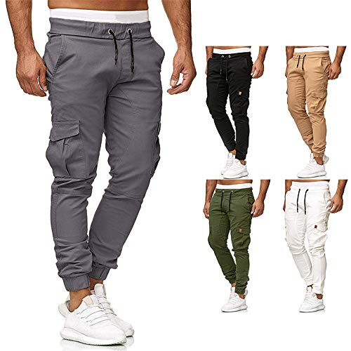 CFWL CinturóN De Cuero De Hechizo De Moda para Hombres Pantalones De Viga Delgada Pantalones Casuales para Hombres Negros Hombre Pantalones Negros Pantalones Camuflaje Mujer Pantalones