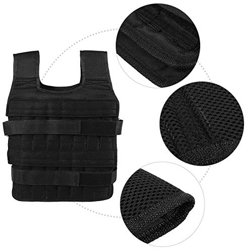 Chaleco con Peso, Chalecos de Pesas de Entrenamiento de Fuerza para 50 kg, Chaqueta de Entrenamiento de Fuerza Transpirable de Tela Oxford para Entrenamiento físico, Equipo de Ejercicio