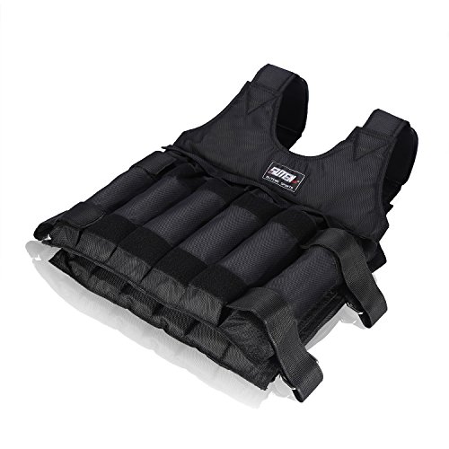 Chaleco de Peso Ajustable, Vacío Peso de la Adelgazamiento de Entrenamiento Chaqueta de Tela de Arena para Adelgazamiento Carrera y Sesión de Ejercicios (20KG)