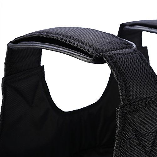 Chaleco de Peso Ajustable, Vacío Peso de la Adelgazamiento de Entrenamiento Chaqueta de Tela de Arena para Adelgazamiento Carrera y Sesión de Ejercicios (20KG)