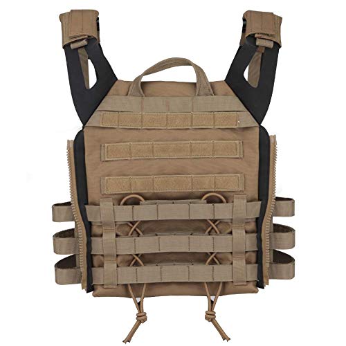 Chaleco táctico JPC MOLLE, Chaleco táctico Adulto CS Field Chaleco Protector Airsoft de Entrenamiento al Aire Libre