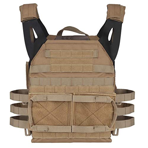 Chaleco táctico JPC MOLLE, Chaleco táctico Adulto CS Field Chaleco Protector Airsoft de Entrenamiento al Aire Libre