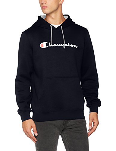 Champion Sudadera con Capucha Classic Logo, Azul Marino, S para Hombre