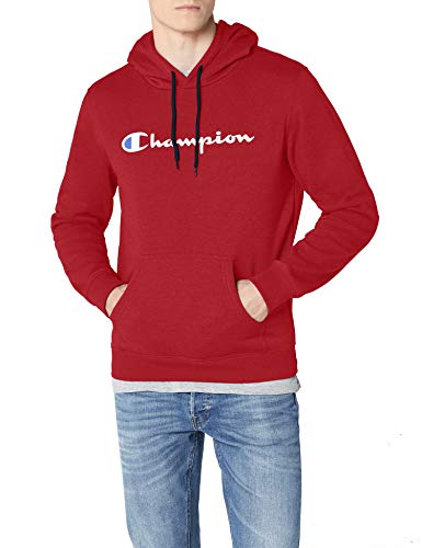 Champion Sudadera con Capucha Classic Logo, Rojo, L para Hombre