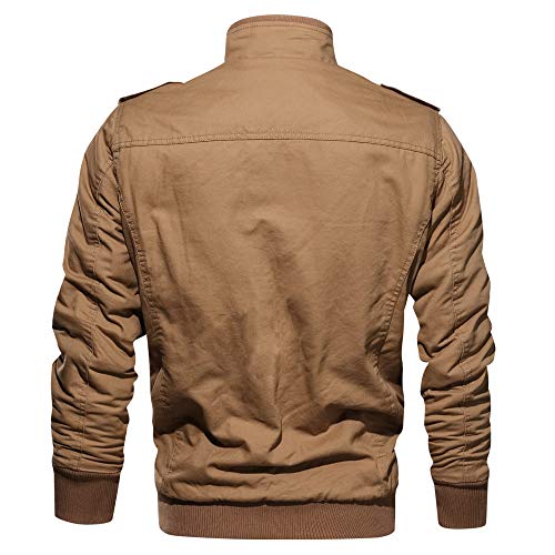 Chaqueta de Manga Larga de los Hombre Lavado Chaqueta Militar Gran tamaño Escudo Transpirable táctico BaZhaHei Invierno Abrigo Casual con Capucha de Lana Capa Jacket Parka Pullover