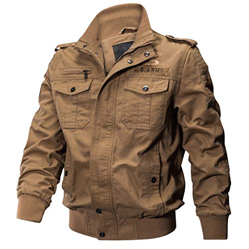 Chaqueta de Manga Larga de los Hombre Lavado Chaqueta Militar Gran tamaño Escudo Transpirable táctico BaZhaHei Invierno Abrigo Casual con Capucha de Lana Capa Jacket Parka Pullover