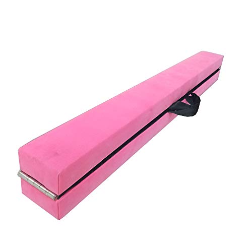 cherryou gimnasia plegable equilibrio Beam para gimnasio en casa entrenamiento, rosa