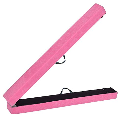 cherryou gimnasia plegable equilibrio Beam para gimnasio en casa entrenamiento, rosa