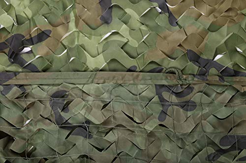 Chiglia - Red de camuflaje para sombra, camping, militar, caza, tiro, decoración de fiestas, etc., Bosque, 6.5x10ft/2x3m