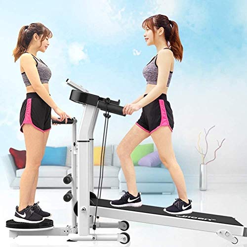 Cinta de Correr Plegable Multifuncional mecánico, hasta 150 kg, Tablet Holder, for la Seguridad del Caminar Y/Torsión de la Cintura/Abdominales/Tirando de la Cuerda