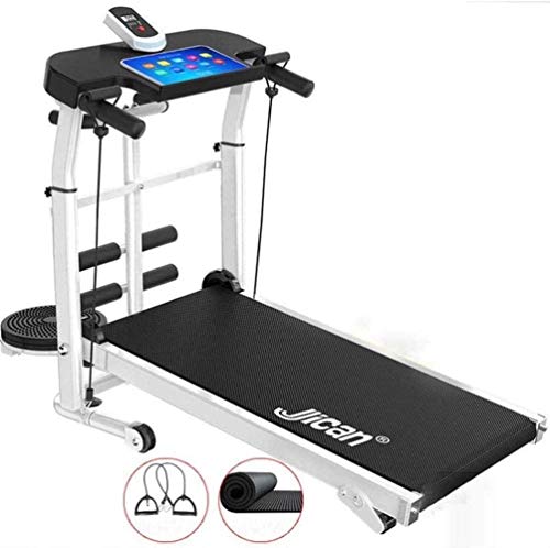 Cinta de Correr Plegable Multifuncional mecánico, hasta 150 kg, Tablet Holder, for la Seguridad del Caminar Y/Torsión de la Cintura/Abdominales/Tirando de la Cuerda