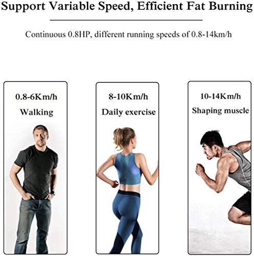 Cintas de correr profesional cinta de correr, caminadora eléctrica Incline la máquina corriente, pérdida de peso ejercicio de la aptitud del equipo, pantalla LCD y silencioso destinados, hasta 120kg