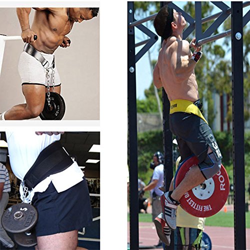 Cinturón deportivo con cadena de hierro para levantamiento de pesas, gimnasio, espalda, protección de la cintura, lesiones de aviod, cinturones de entrenamiento