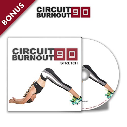 CIRCUIT BURNOUT 90 - programa de entrenamiento de 90 días, 10+1 vídeos de ejercicio en DVD + calendario de entrenamiento, monitor de fitness, guía de entrenamiento y plan de nutrición