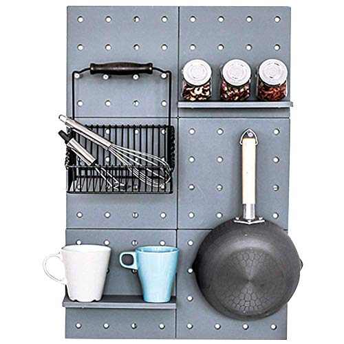 CJMING Wand Organizer, multifunktionaler Kunststoff Wand Organizer, Organizer mit Regal, Home Display Rack, Büro, Home Wall Decor