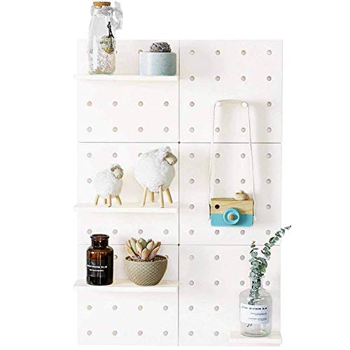 CJMING Wand Organizer, multifunktionaler Kunststoff Wand Organizer, Organizer mit Regal, Home Display Rack, Büro, Home Wall Decor