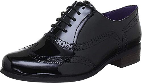 Clarks Hamble Oak, Zapatos de Cordones Derby Mujer, Negro (Black Pat), 39.5 EU