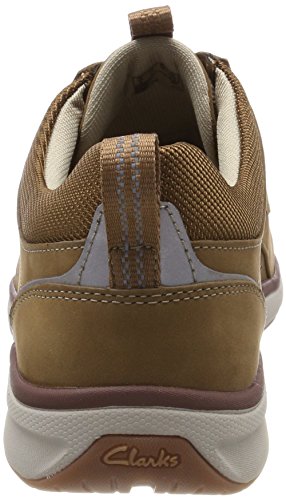 Clarks Orson Bay, Zapatos de Cordones Derby para Hombre, Marrón (Tan Nubuck-), 45 EU