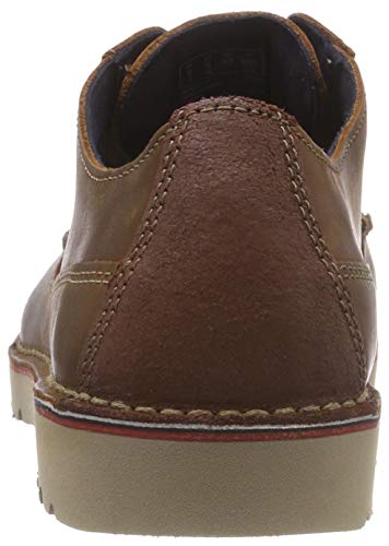 Clarks Vargo Plain, Zapatos de Cordones Derby, Marrón (Dark Tan Leather-), 42 EU