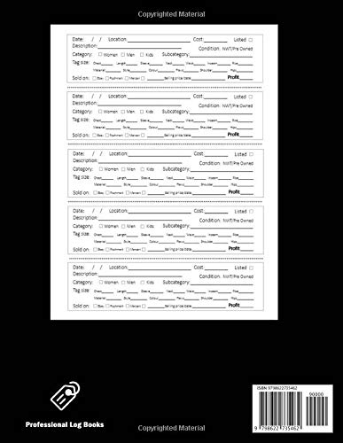 Clothing Reseller Inventory Log Book: Product listing Notebook For Online Fashion Clothing Reseller in Poshmark, Ebay or Mercari Hawaiian Flower Detail Size 8.5" x 11"