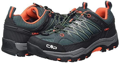 CMP – F.lli Campagnolo Kids Rigel Low Trekking S, Zapatillas de Senderismo Unisex Adulto, Verde Jungle Tango 23te, 38 EU