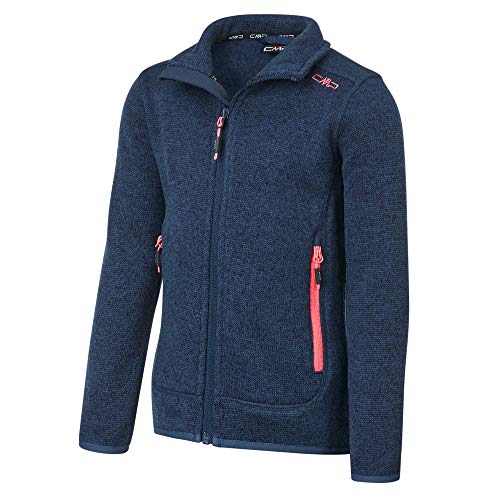 CMP Giacca Knit Tech 3h19825 Chaqueta, Niñas, Marine-Flamingo, 116