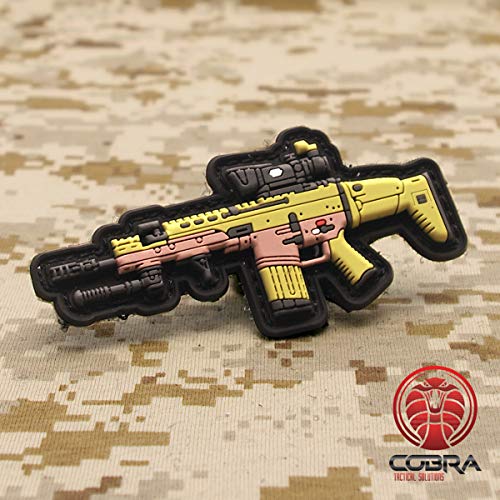 Cobra Tactical Solutions FN SCAR - Parche de PVC con cierre de velcro para airsoft paintball