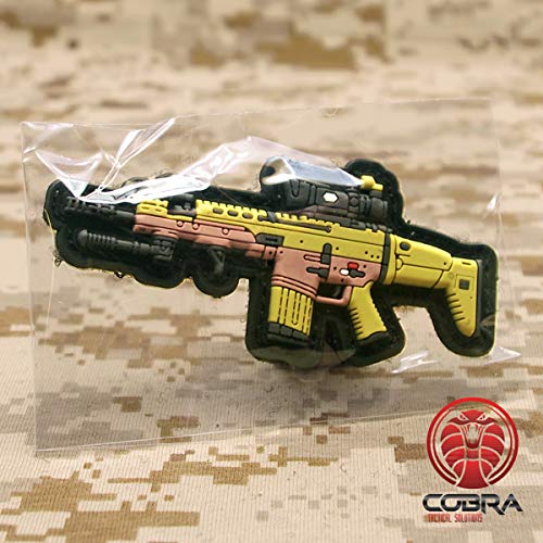 Cobra Tactical Solutions FN SCAR - Parche de PVC con cierre de velcro para airsoft paintball