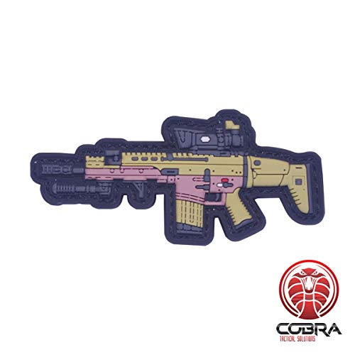 Cobra Tactical Solutions FN SCAR - Parche de PVC con cierre de velcro para airsoft paintball