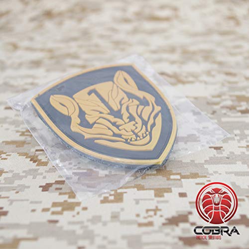 Cobra Tactical Solutions Medal of Honor MOH Wolf Pack Marrón Parche PVC Táctico Moral Militar con Cinta adherente de Airsoft Paintball para Ropa de Mochila Táctica