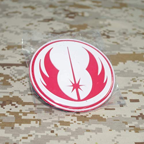 Cobra Tactical Solutions Star Wars Order of The Jedi Parche PVC Táctico Moral Militar con Cinta adherente de Airsoft Paintball para Ropa de Mochila Táctica
