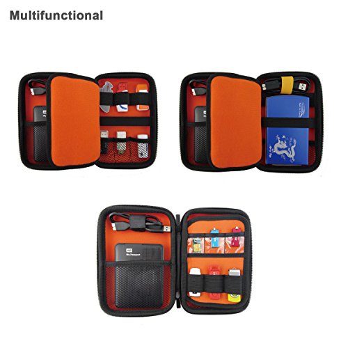 Cocar Funda de Transporte Fuerte Proyector Caso para Proyector Mini Pico Accesorios y Discos Duros Estuche de Protección - Negro