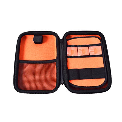 Cocar Funda de Transporte Fuerte Proyector Caso para Proyector Mini Pico Accesorios y Discos Duros Estuche de Protección - Negro