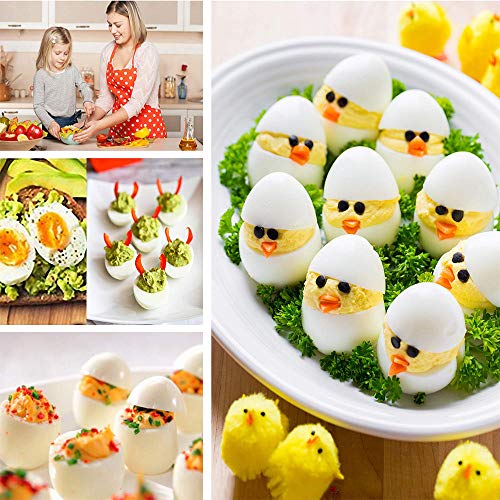 Cocedor Huevos, Cuecehuevos, Recipiente para Cocer Huevos, Ahorrar Tiempo, 7 PCS Cocedor Huevos Salud Y Seguro Huevos Escalfados Cocedor